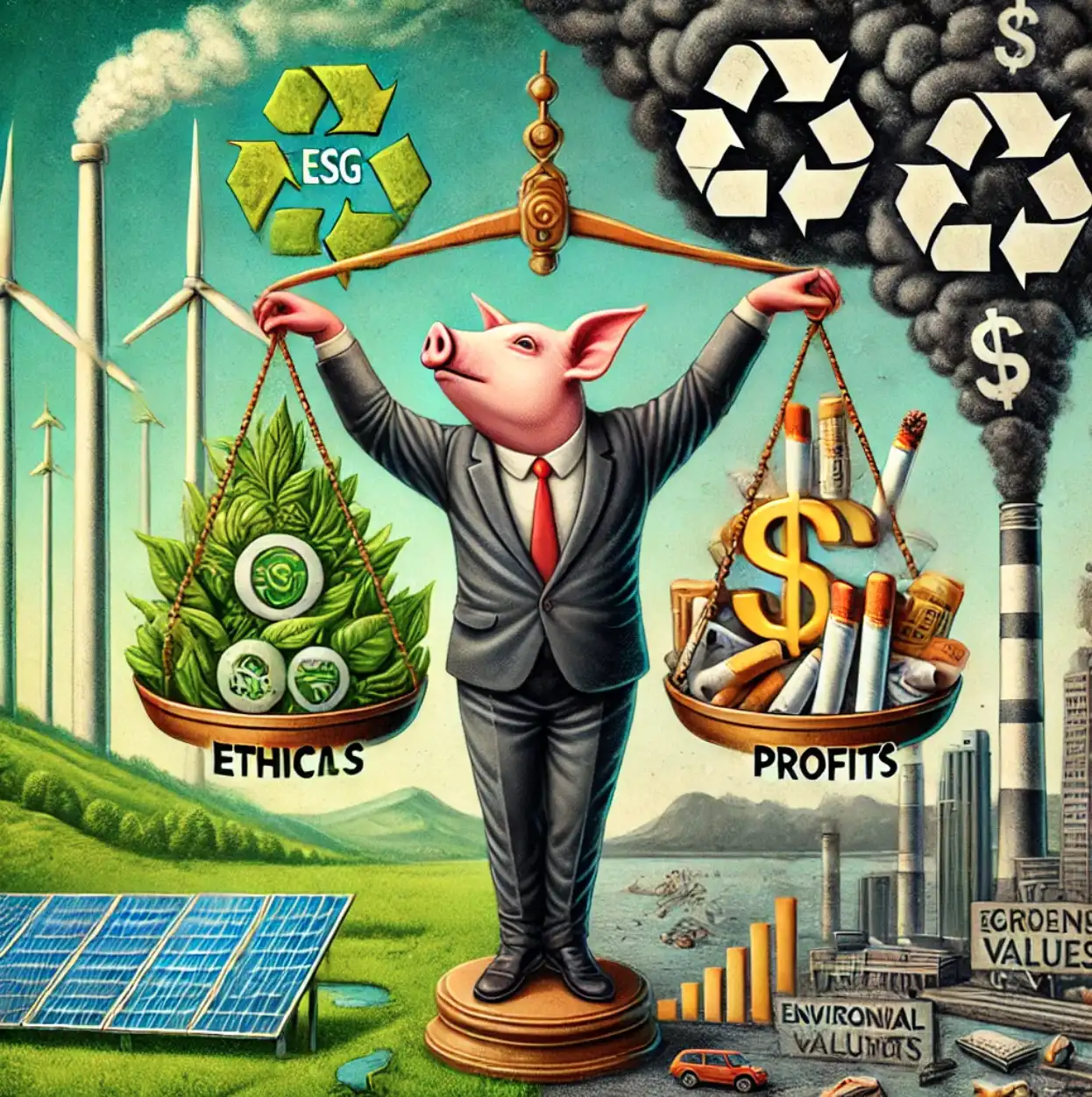 三隻小猪ESG投资暗黑童话